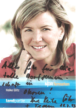Autogramm-Karte Heike Götz