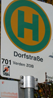 Haltestelle 701 - Dorfstraße