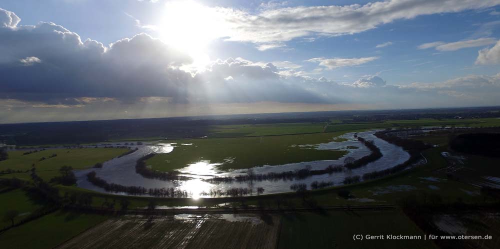 Allerschleife Otersen-Westen bei Hochwasser