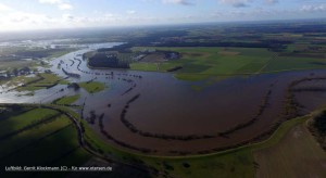 Hochwasser an der Allerschleife 24.2.2016